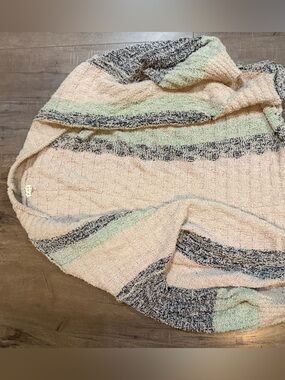 Cozy Cream and Mint cardigan
